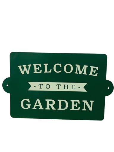 PLACA DECORATIVO PARED "WELCOME"