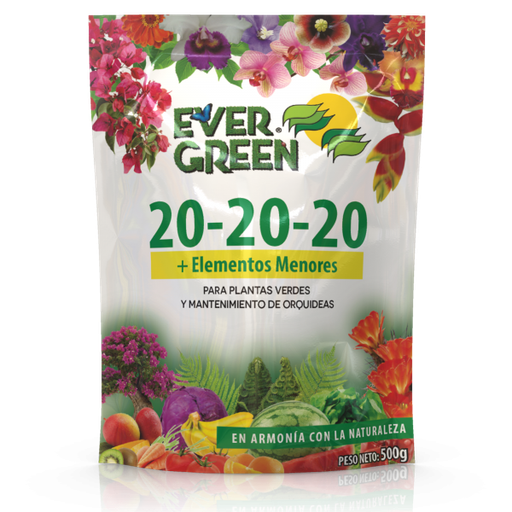 FERTILIZANTE 20-20-20 BOLSA 500G