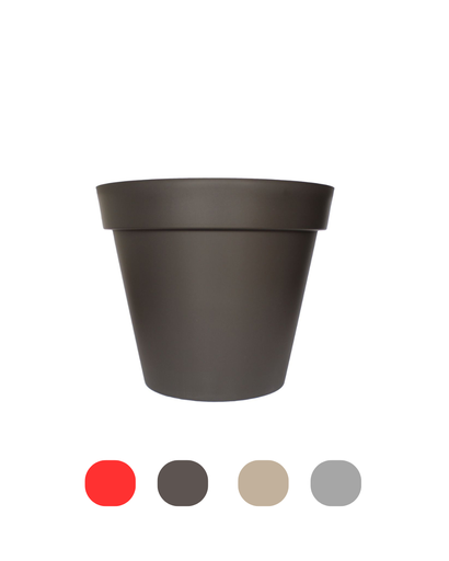 MACETA CAPRI 80CM CON PLATO